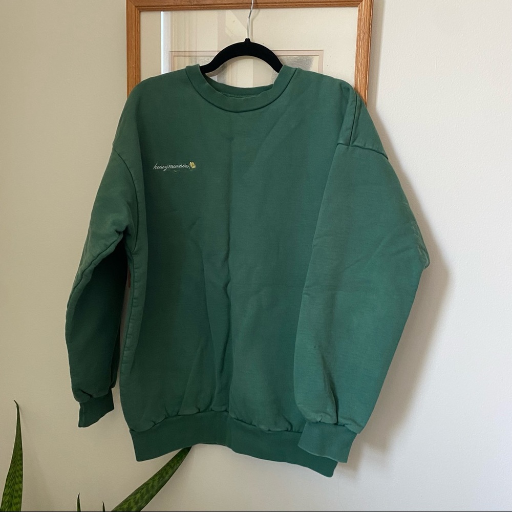 Heavy Manners Green Crew Neck